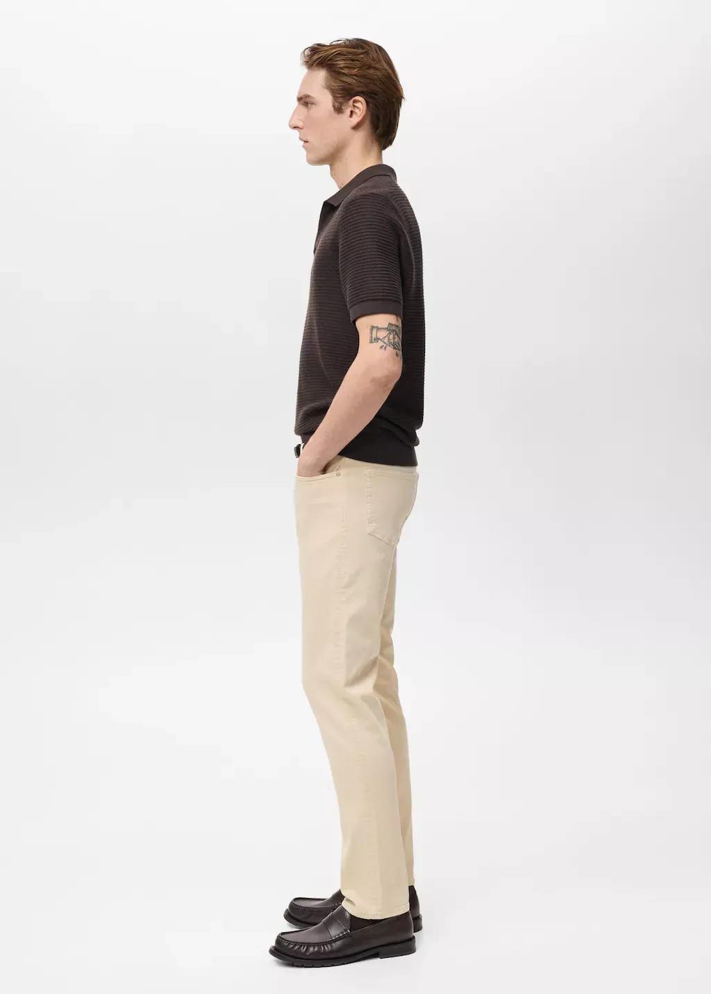 Grey Lt Pastel Slim Fit Ultra Soft Touch Patrick Jeans, , large image number 3