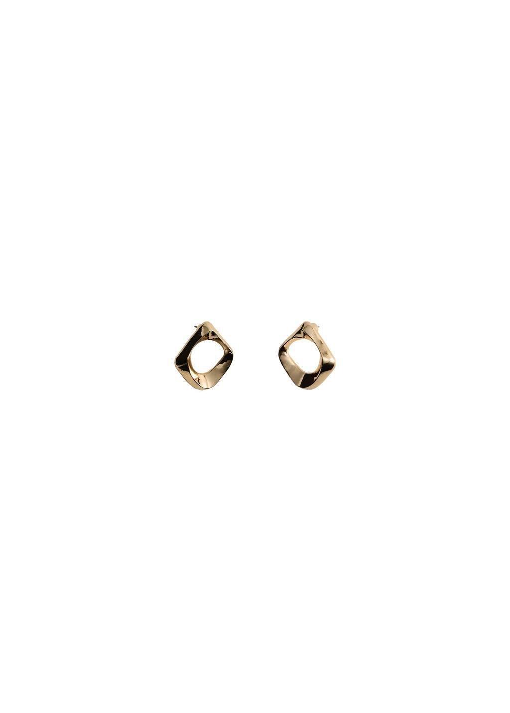 Gold Geometric Earrings, 0201_OR, large image number 1