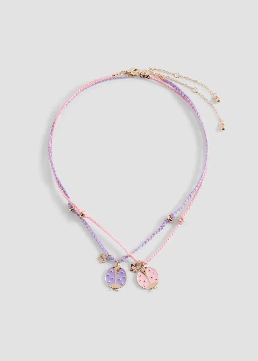 Combined Necklace Pack Girls, Kids Girls, Pink, large image number 0
