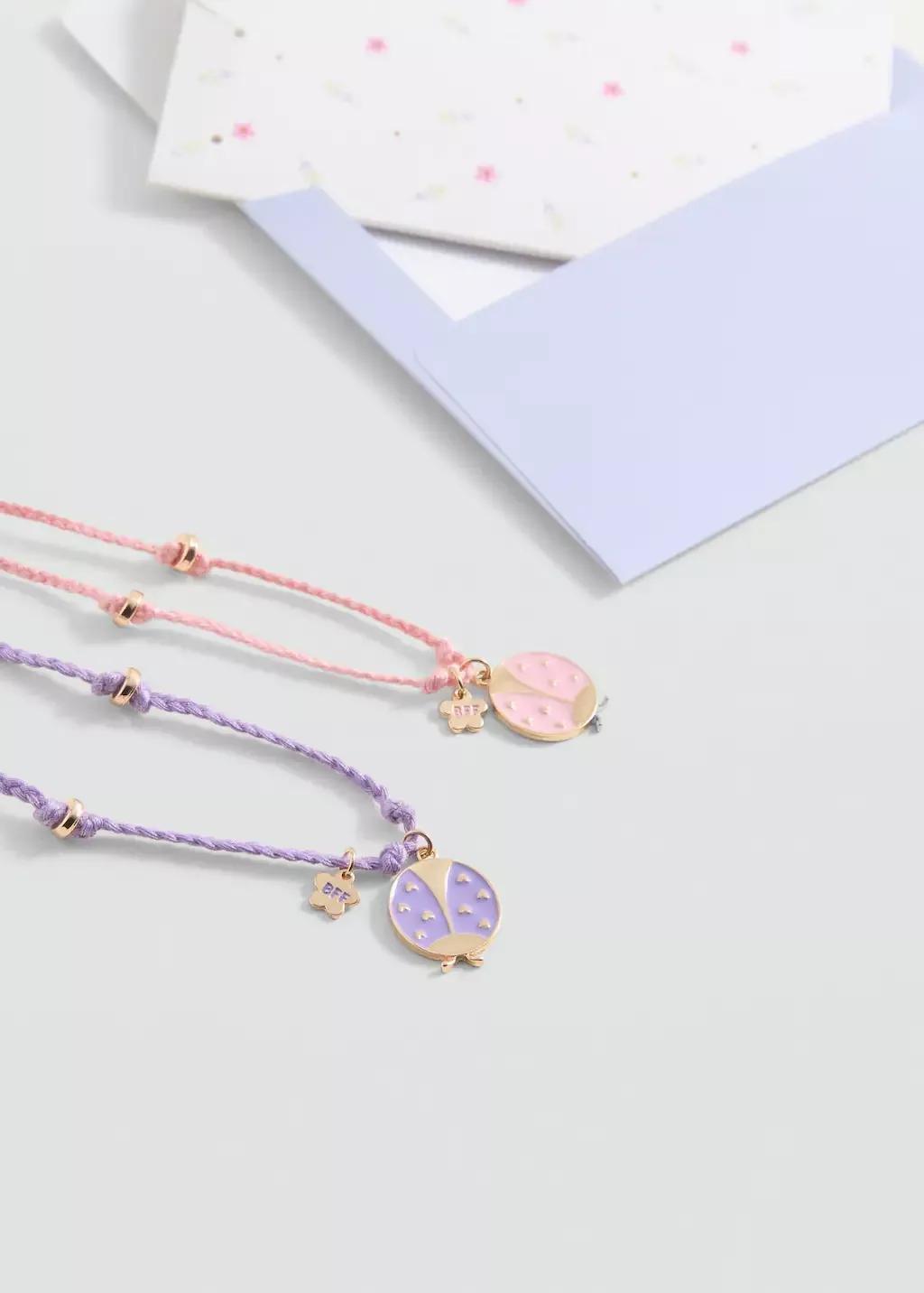 Combined Necklace Pack Girls, Kids Girls, Pink, large image number 1