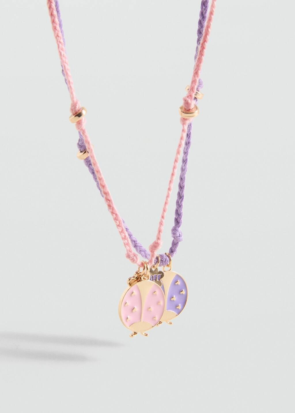 Combined Necklace Pack Girls, Kids Girls, Pink, large image number 2