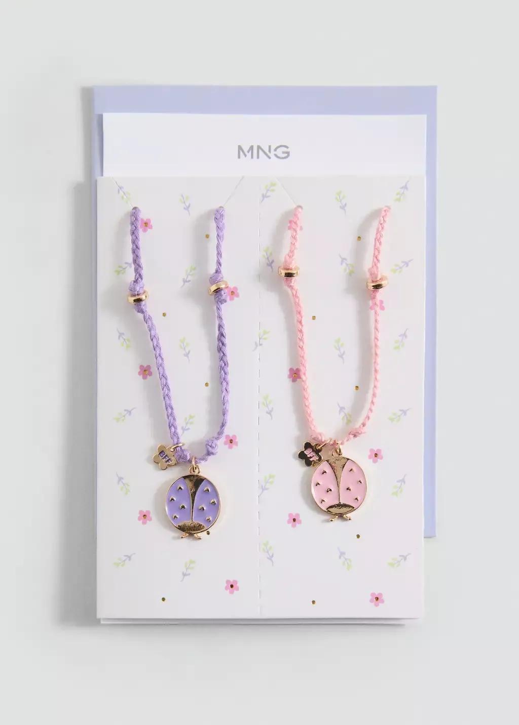 Combined Necklace Pack Girls, Kids Girls, Pink, large image number 3
