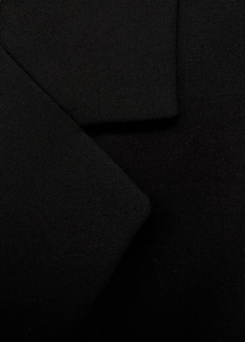 Black Plain Overcoat Long, , large image number 1