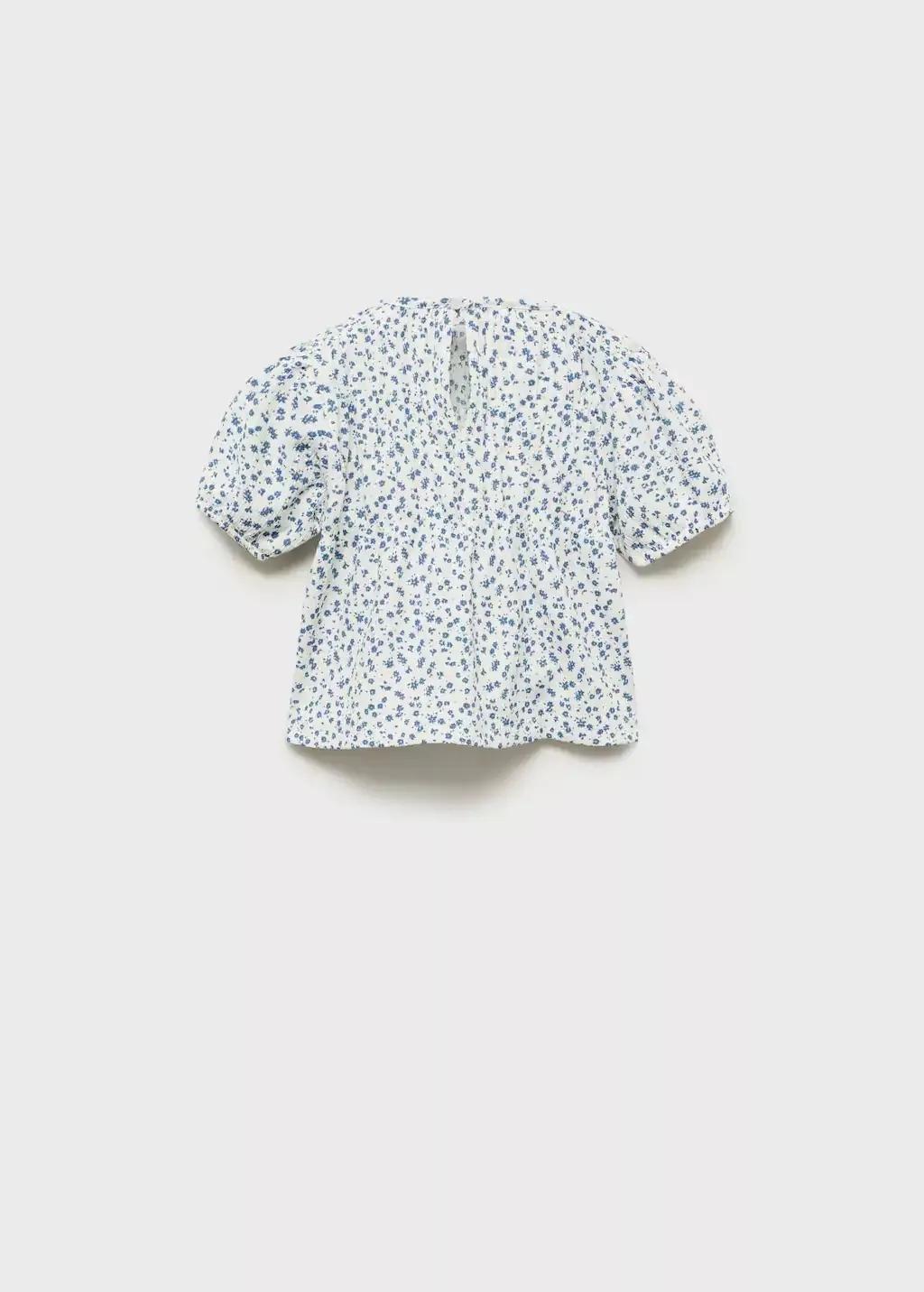 NATURAL WHITE Floral-print t-shirt, Baby Girl, , large image number 1