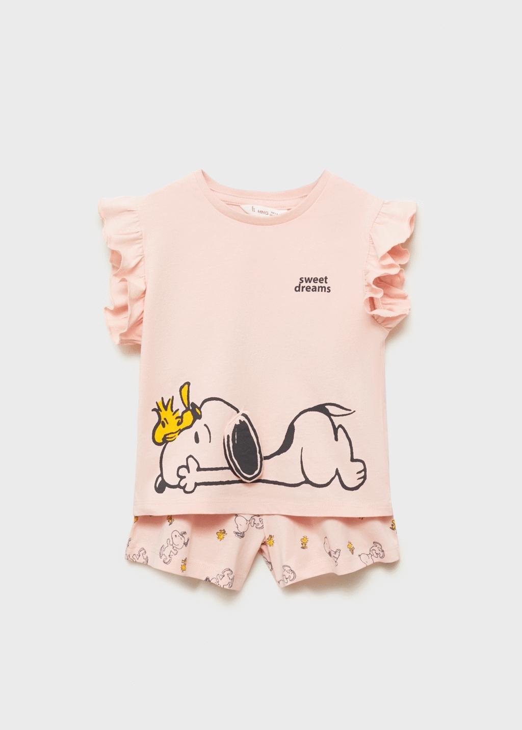 PINK Snoopy short pyjamas, Baby Girl, , large image number 4