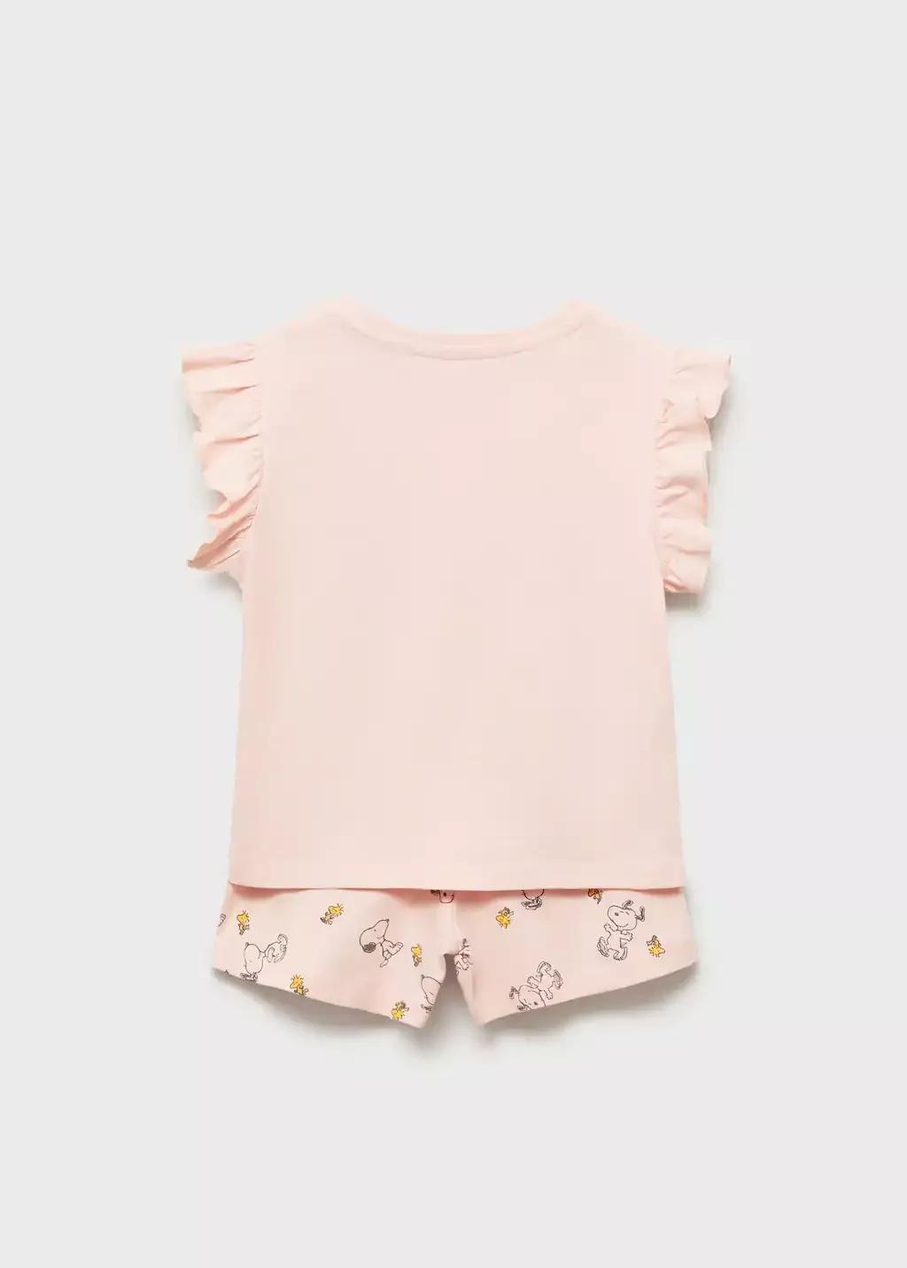 PINK Snoopy short pyjamas, Baby Girl, , large image number 5