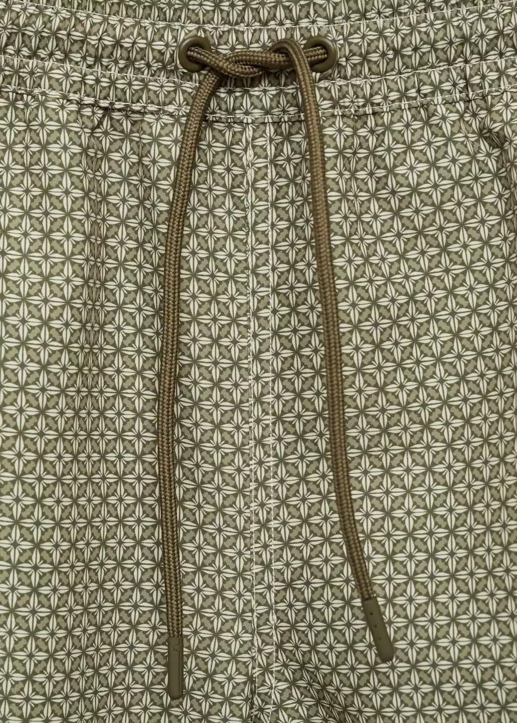 BEIGE - KHAKI Geometric-print swimsuit, , large image number 6