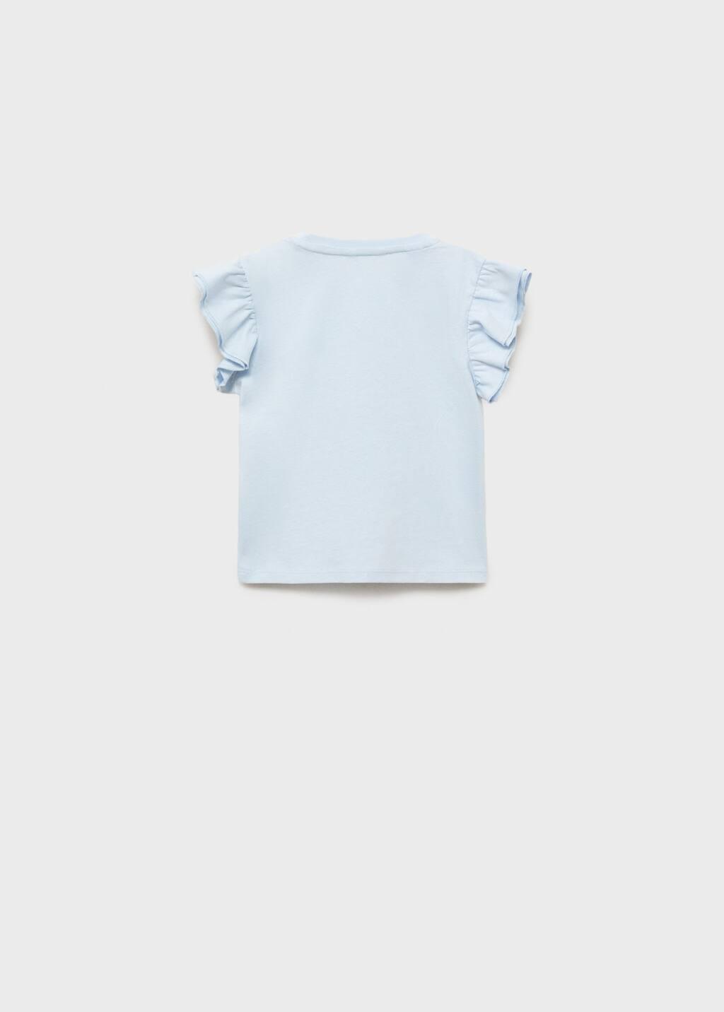 Blue Lt Pastel Ruffles Embroidered T-Shirt, Baby Girl, , large image number 4