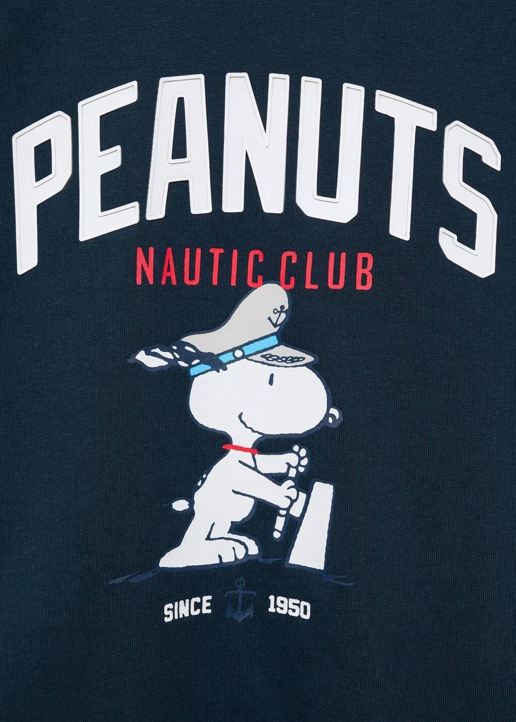 Navy Snoopy Printed T-Shirt, Kids Girl, , large image number 2
