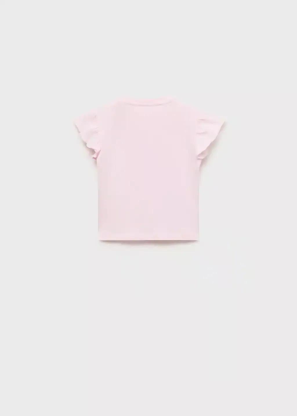 Pink Sequin Print T-Shirt, Baby Girl, , large image number 1