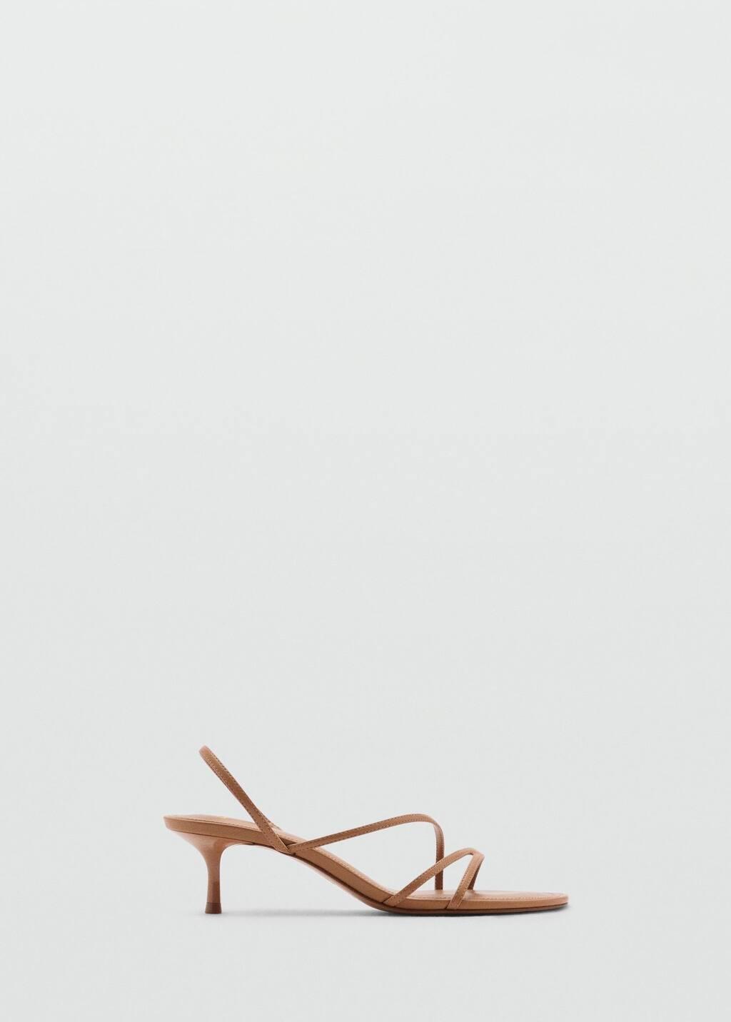 Brown Strappy Heeled Sandals, , large image number 4