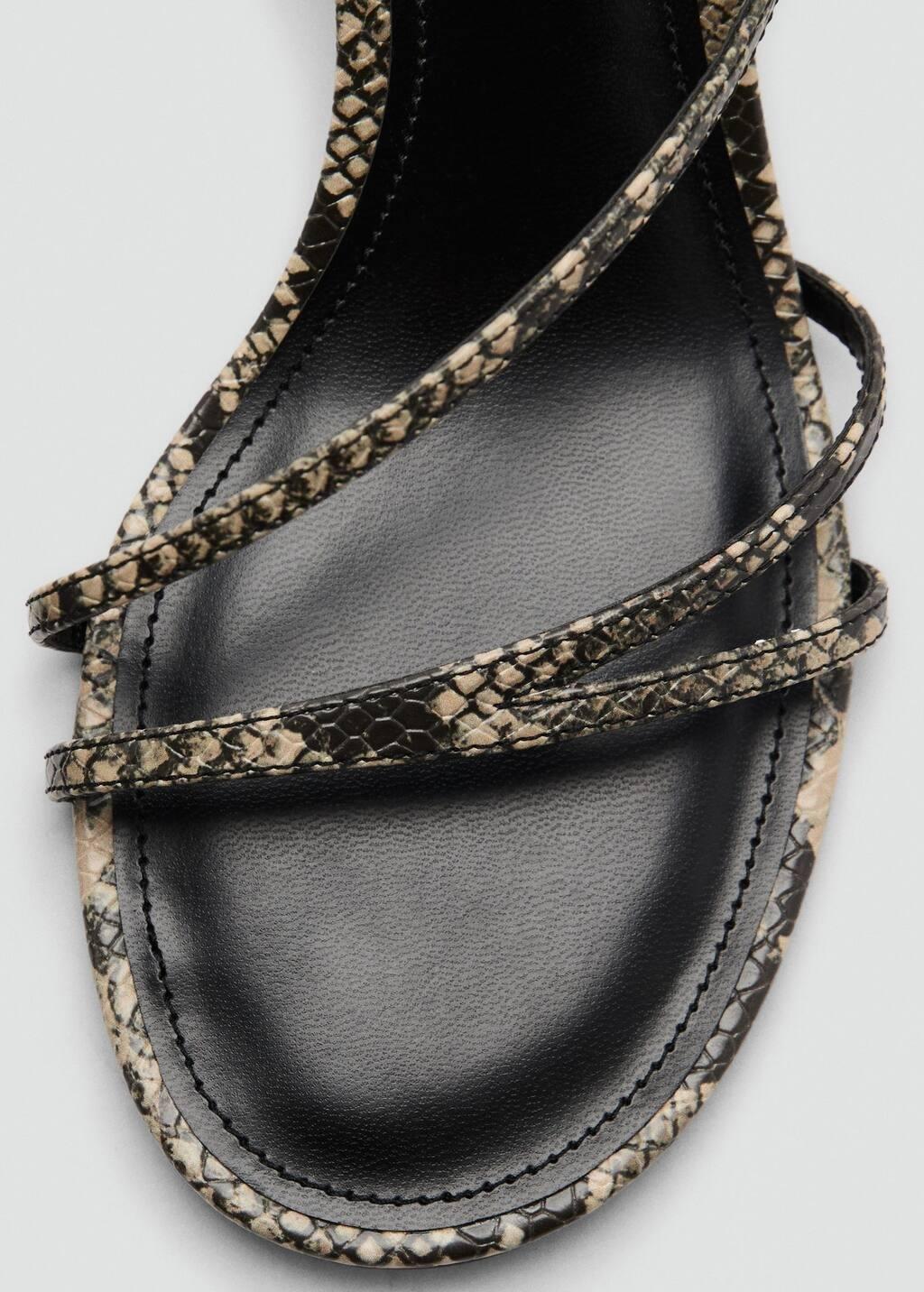 GREY Strappy heeled sandals, , large image number 1