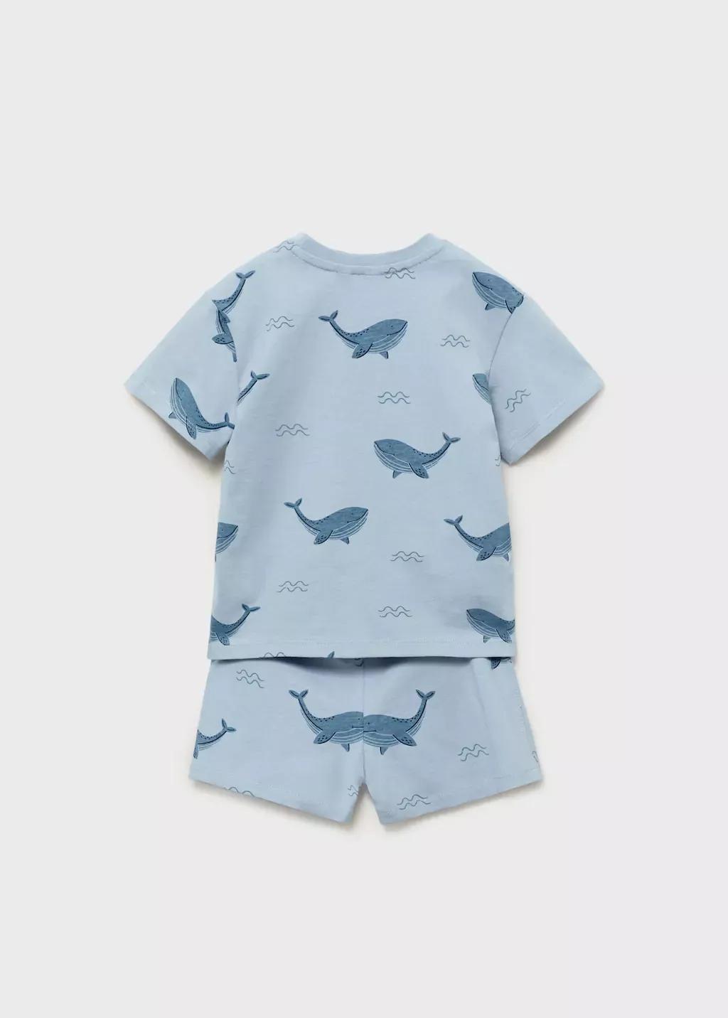Blue Cotton Pyjama Shorts Pack, Baby Boy, , large image number 2
