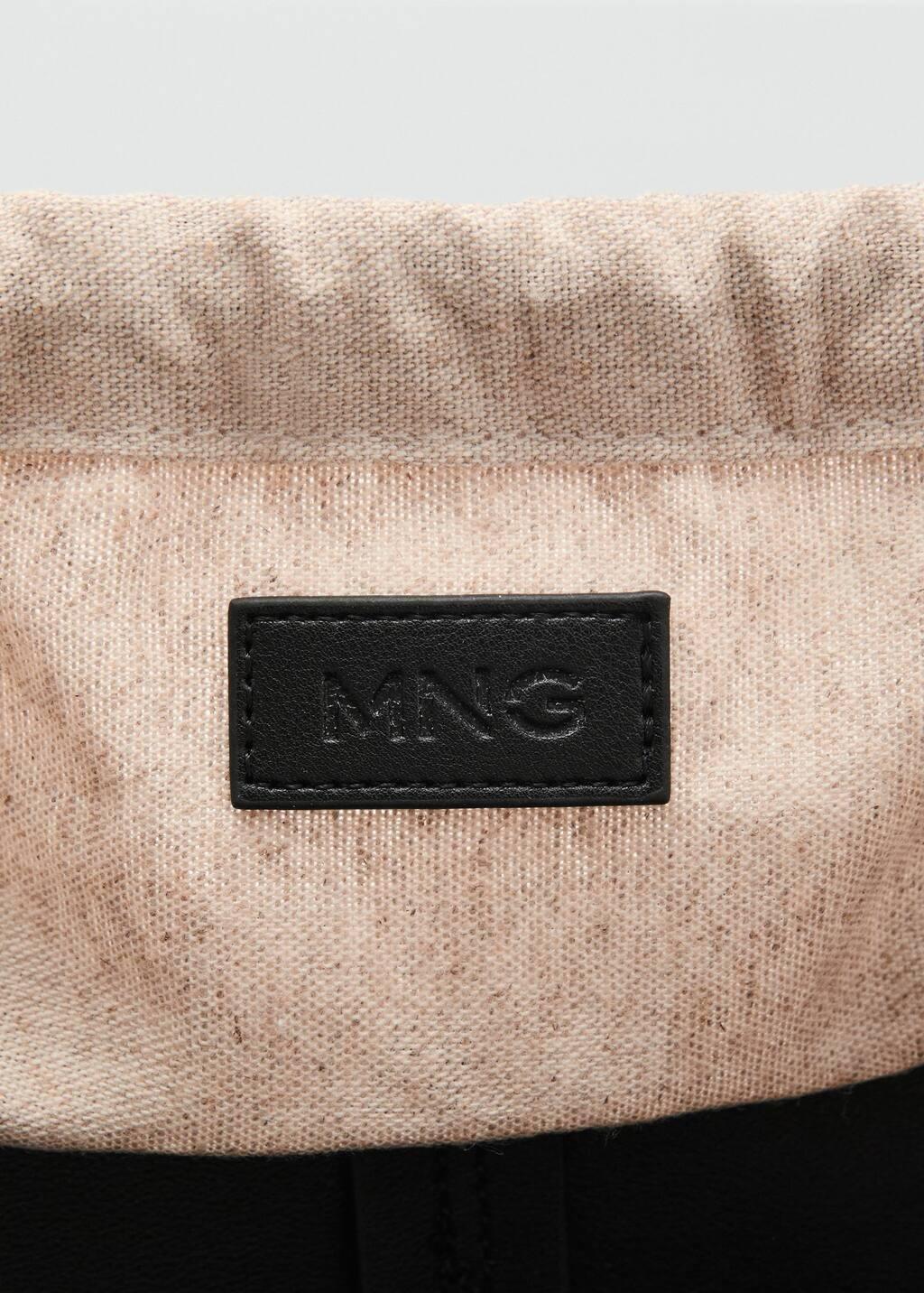 Black Shopper-Style Shoulder Bag, 0201_99, large image number 4