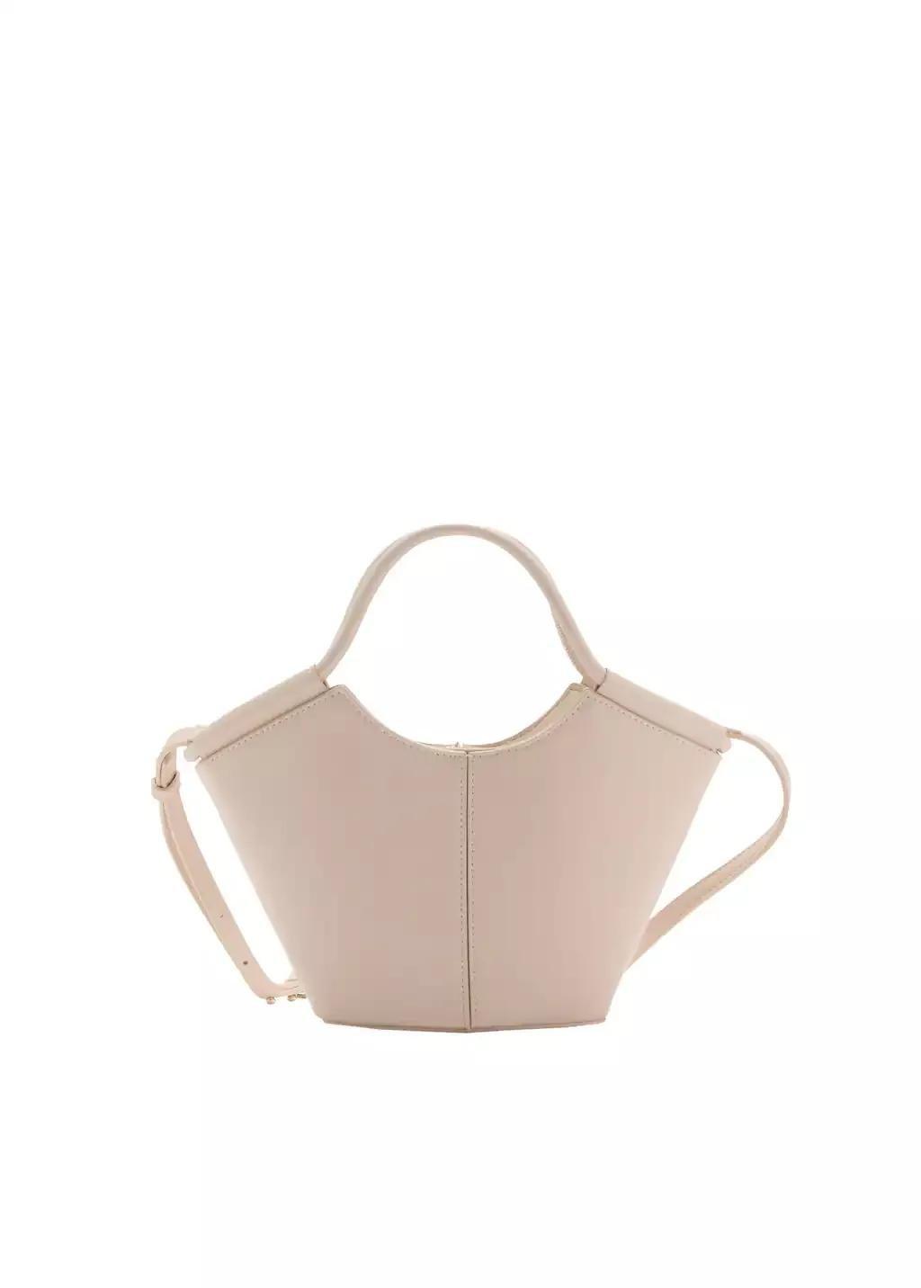 White Mini Shopper-Style Shoulder Bag, Natural White, large image number 3