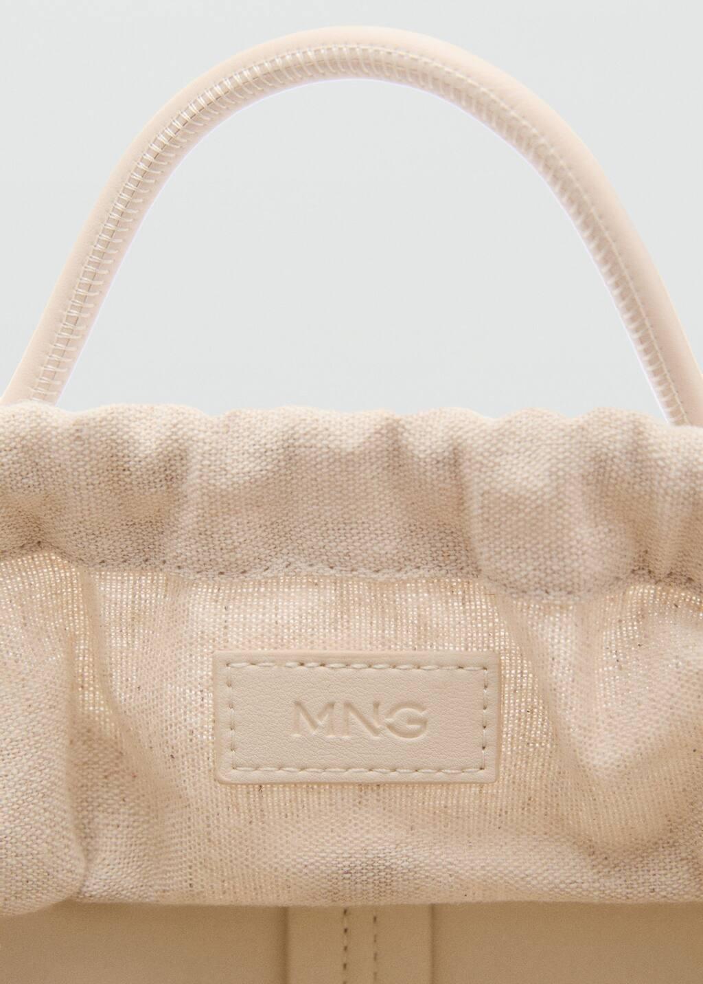 White Mini Shopper-Style Shoulder Bag, Natural White, large image number 4
