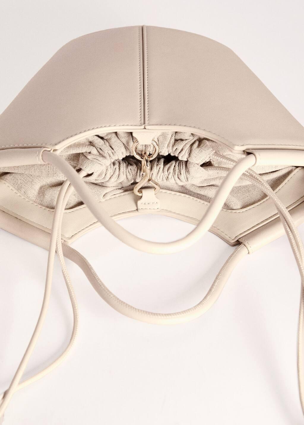 White Mini Shopper-Style Shoulder Bag, Natural White, large image number 5