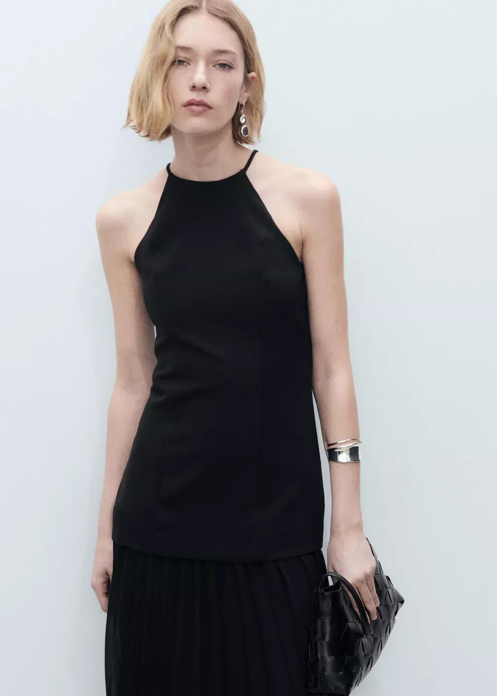 Black A-Line Dress, , large image number 0