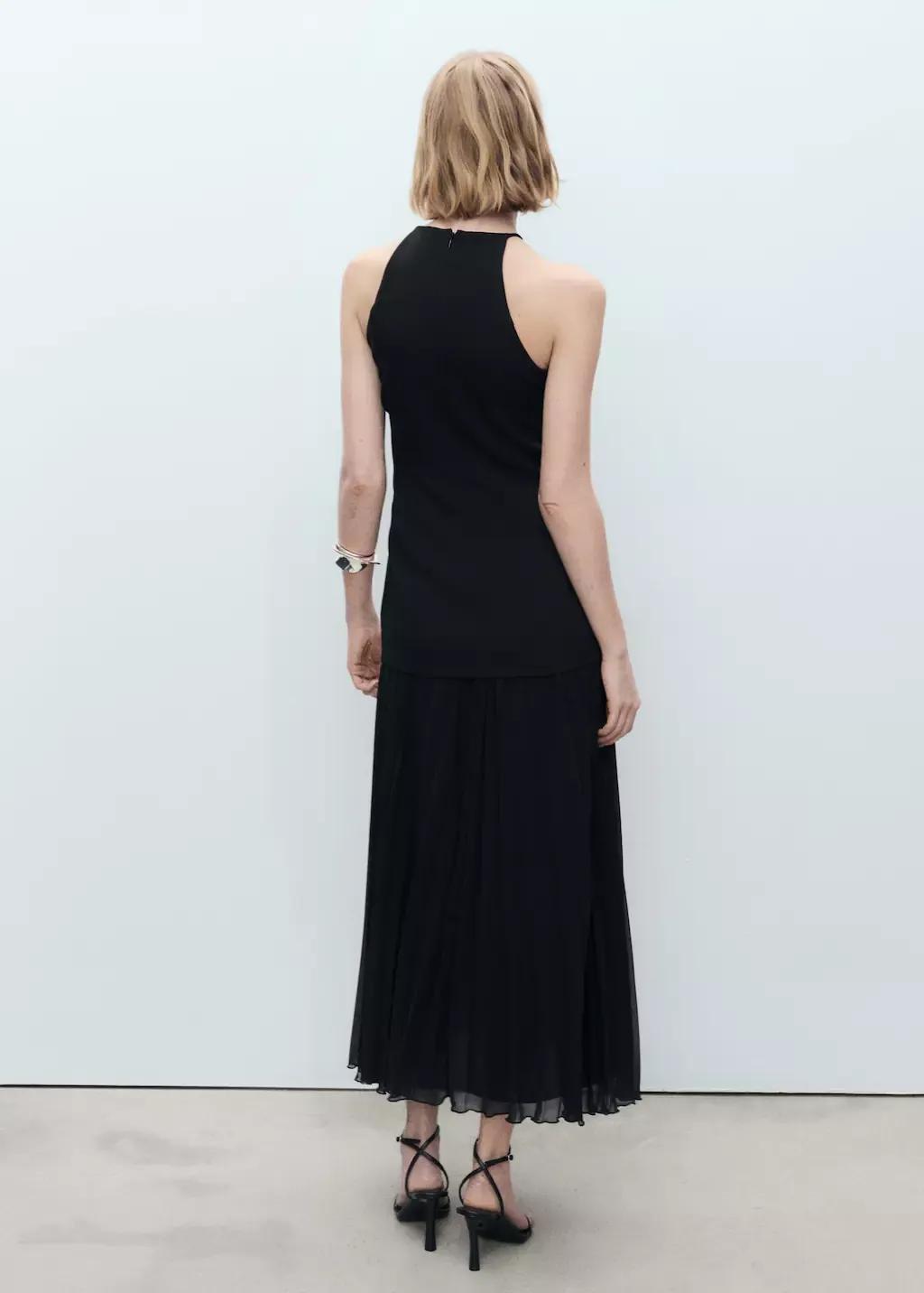 Black A-Line Dress, , large image number 6