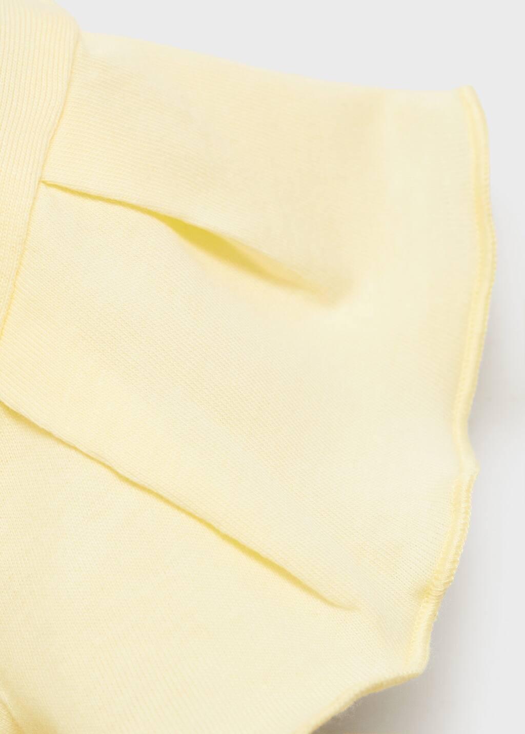 Yellow Ruffled Sleeve T-Shirt, Baby Girl, , large image number 2