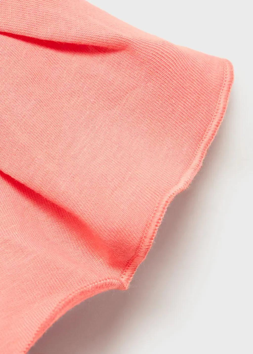Red Ruffled Sleeve T-Shirt, Baby Girl, , large image number 2