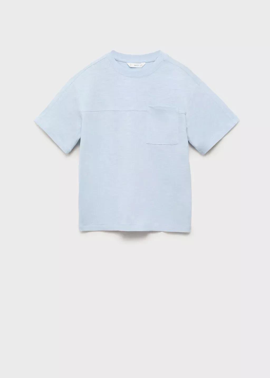 Blue Patch Pocket T-Shirt, Kids Boy, , large image number 3