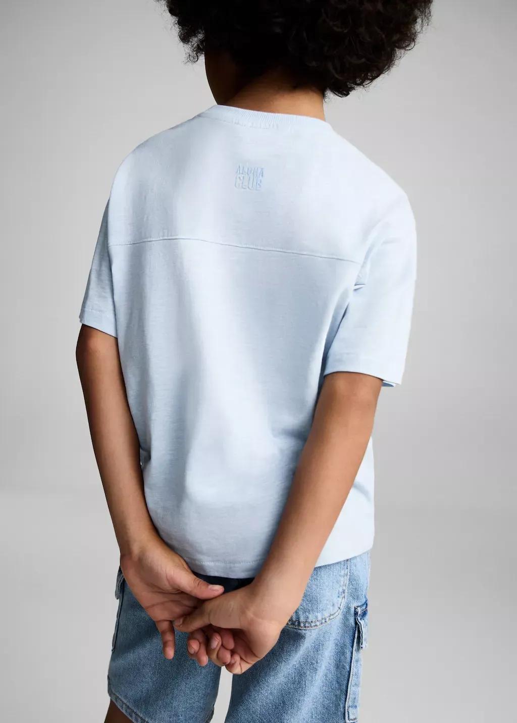 Blue Patch Pocket T-Shirt, Kids Boy, , large image number 5