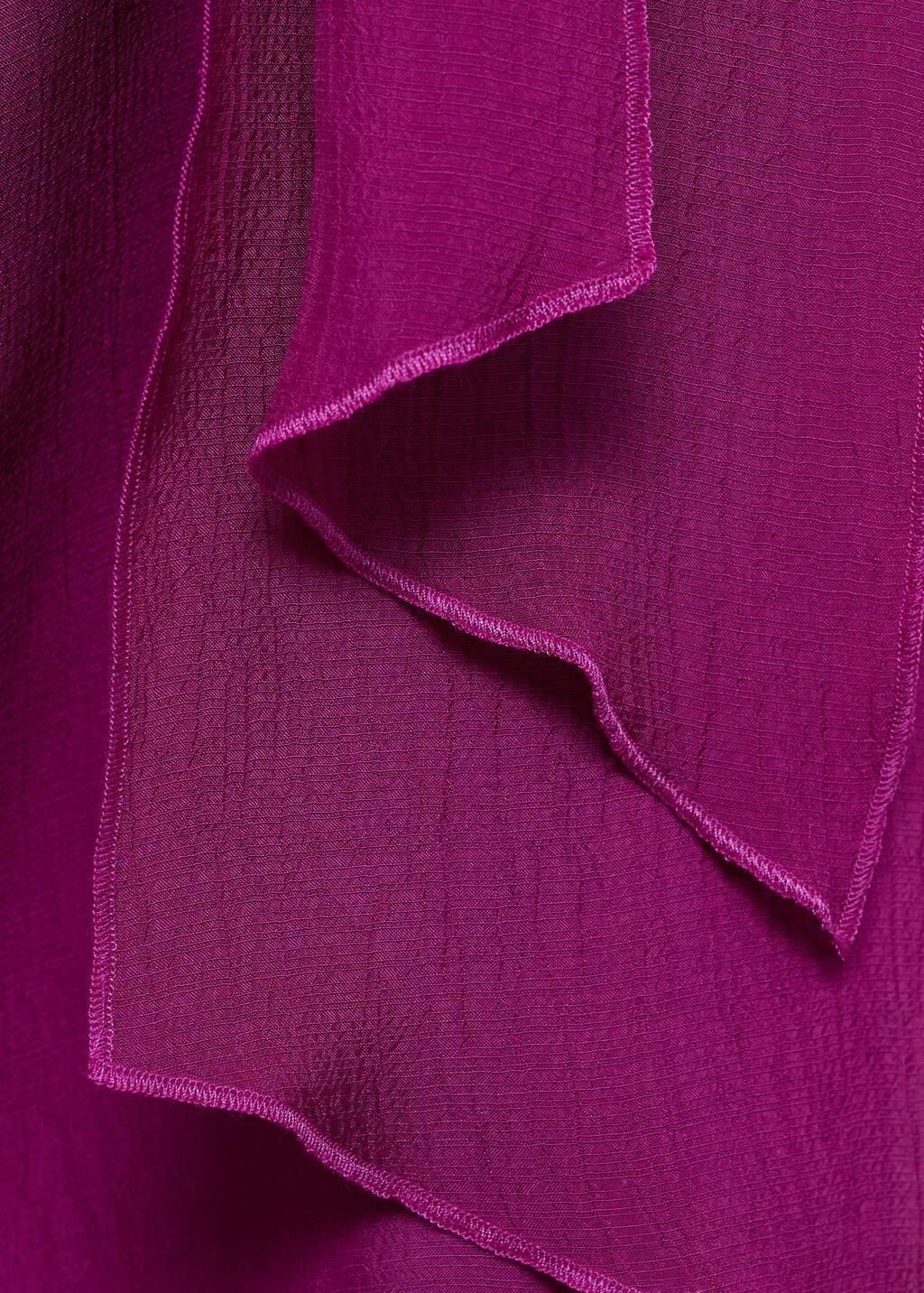 Purple Long Top With Flower Detail, , large image number 3
