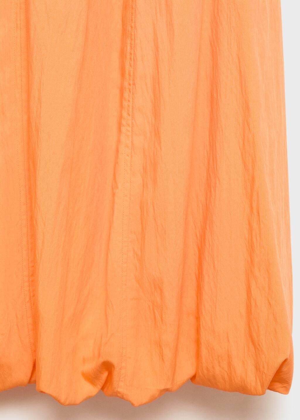 ORANGE Midi-dress with puffed hem, , large image number 2