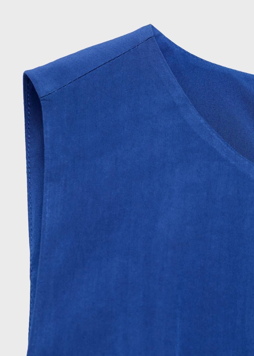 Bluemidi-Dress With Puffed Hem, , large image number 7