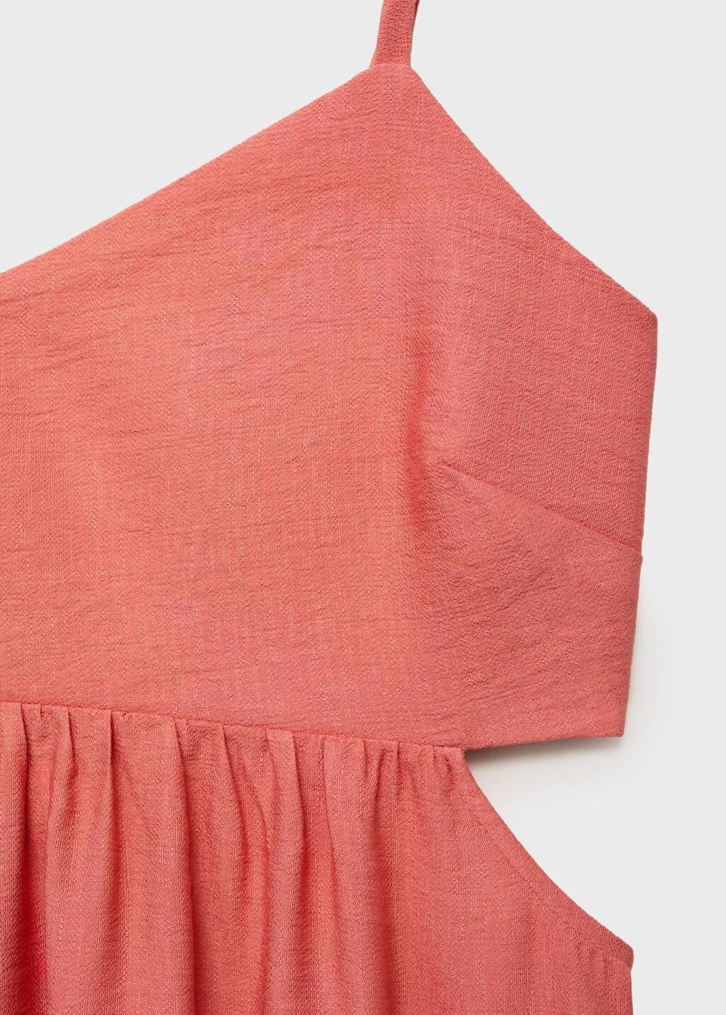 BRIGHT RED Midi-dress with cut-out, , large image number 2