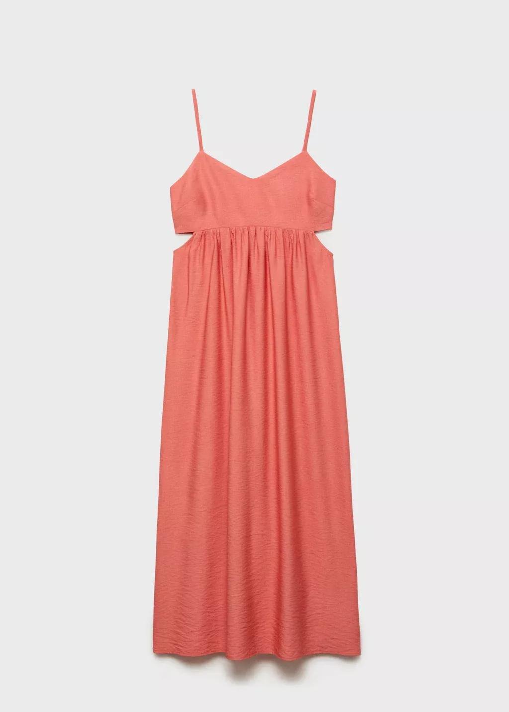 BRIGHT RED Midi-dress with cut-out, , large image number 3