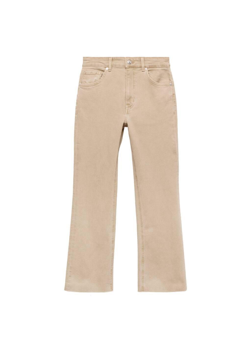 Brown Lt Pastel Crop Flared Jeans, , large image number 2