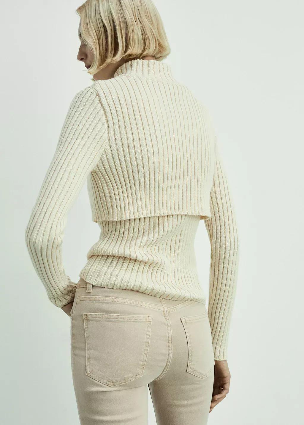 Brown Lt Pastel Crop Flared Jeans, , large image number 3