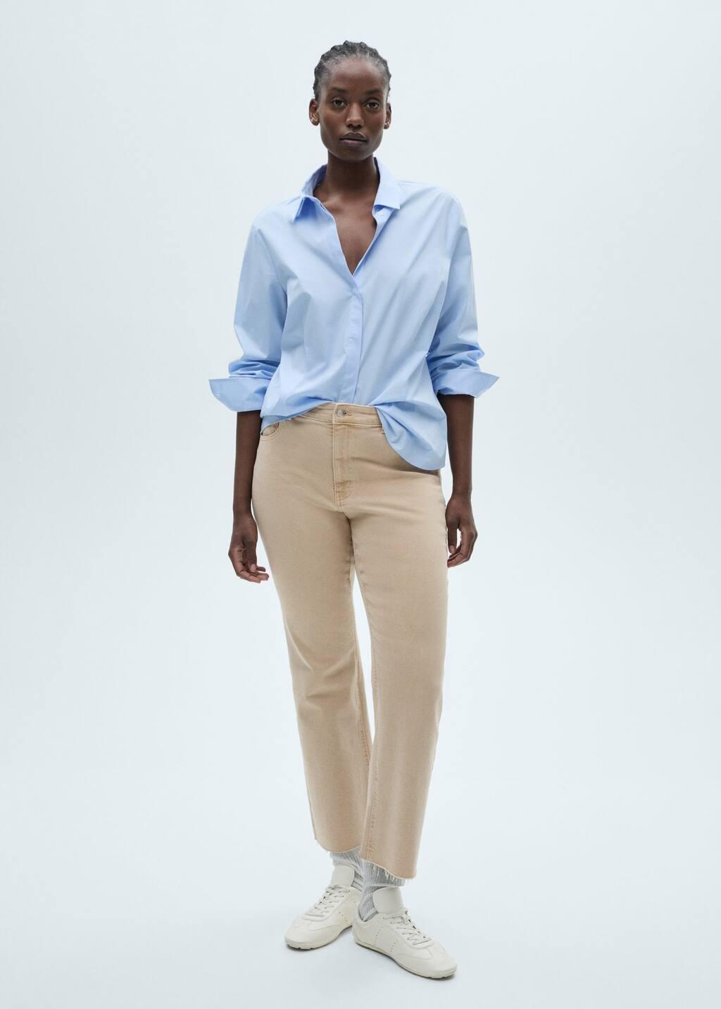 Brown Lt Pastel Crop Flared Jeans, , large image number 4