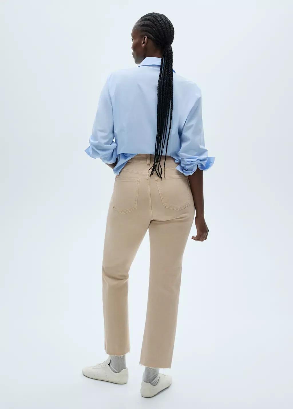 Brown Lt Pastel Crop Flared Jeans, , large image number 7