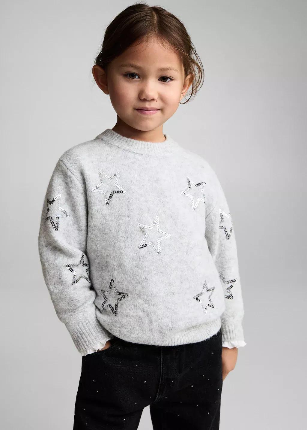 Black Glitter Paper Bag Jeans, Baby Girl, , large image number 1