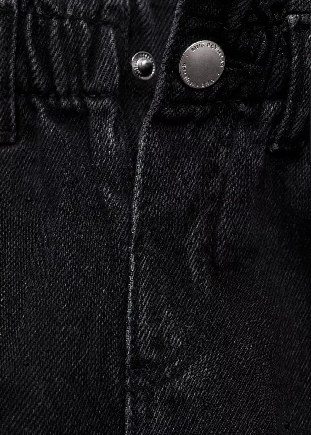 Black Glitter Paper Bag Jeans, Baby Girl, , large image number 4