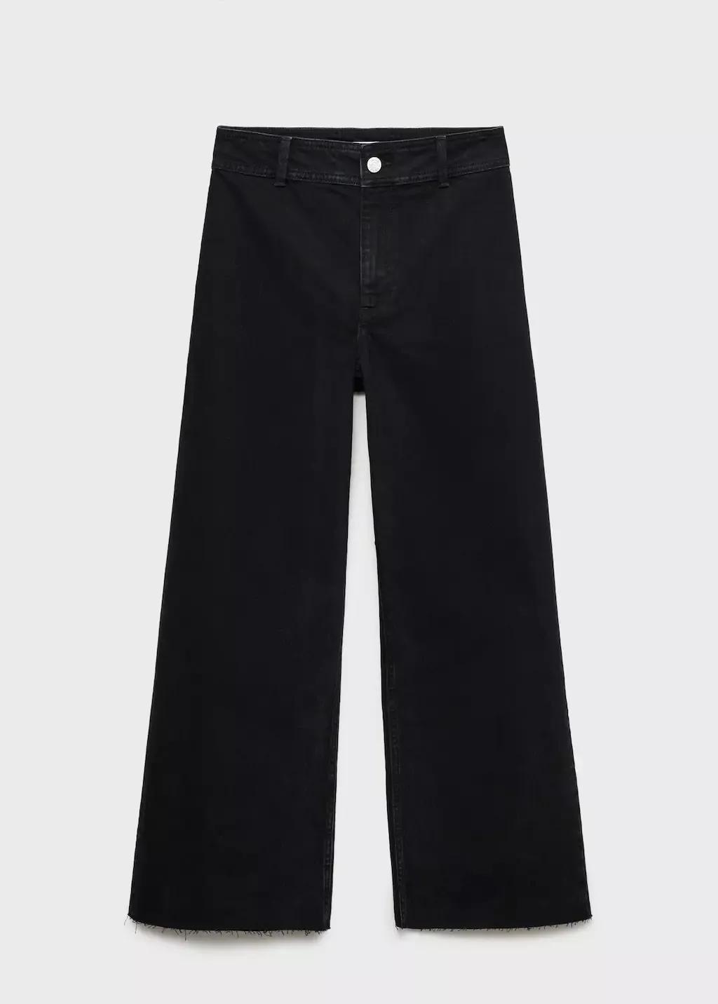 Grey Catherin Culotte High-Rise Jeans, , large image number 5