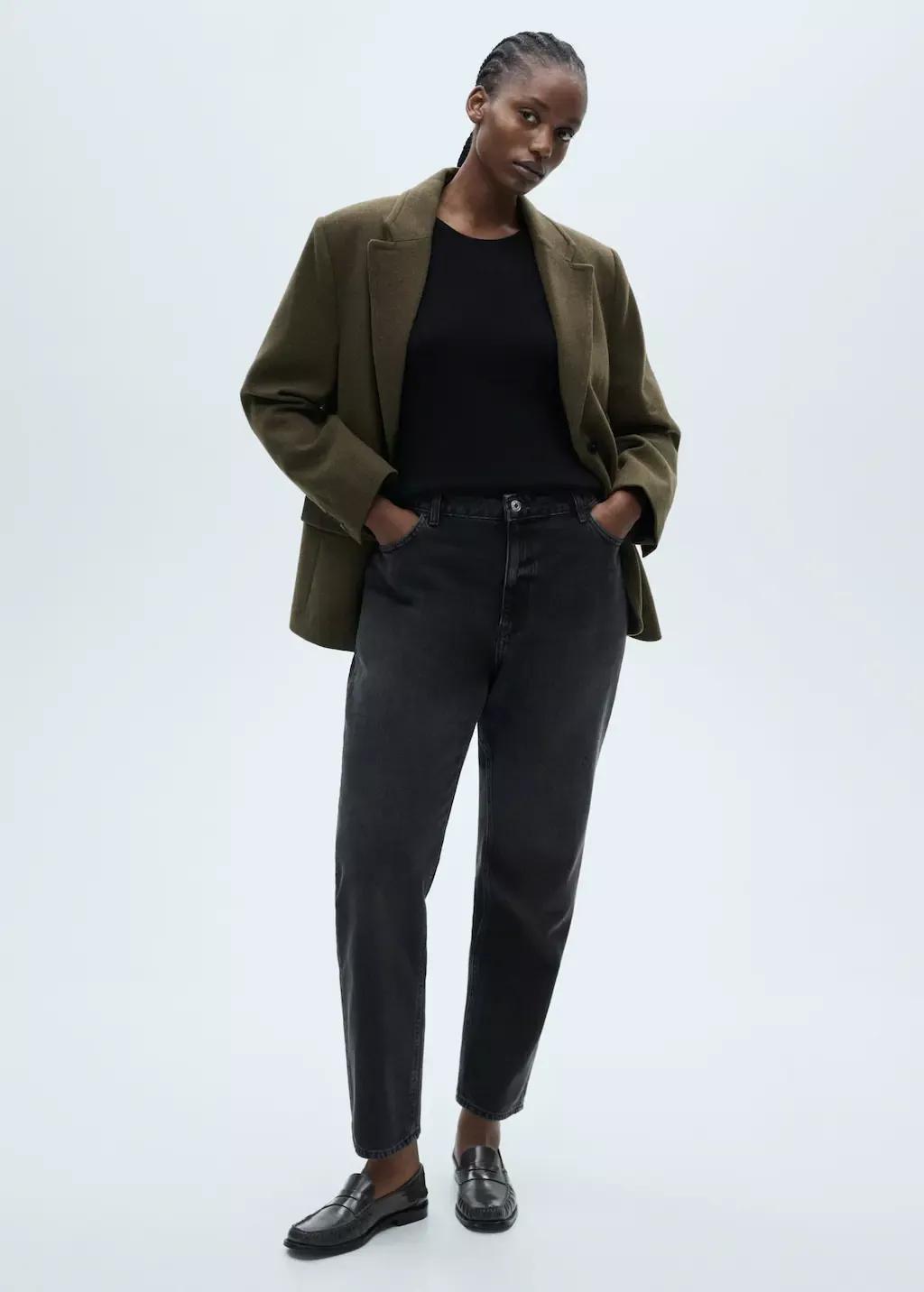 Grey Mom2000 High-Rise Jeans, , large image number 3