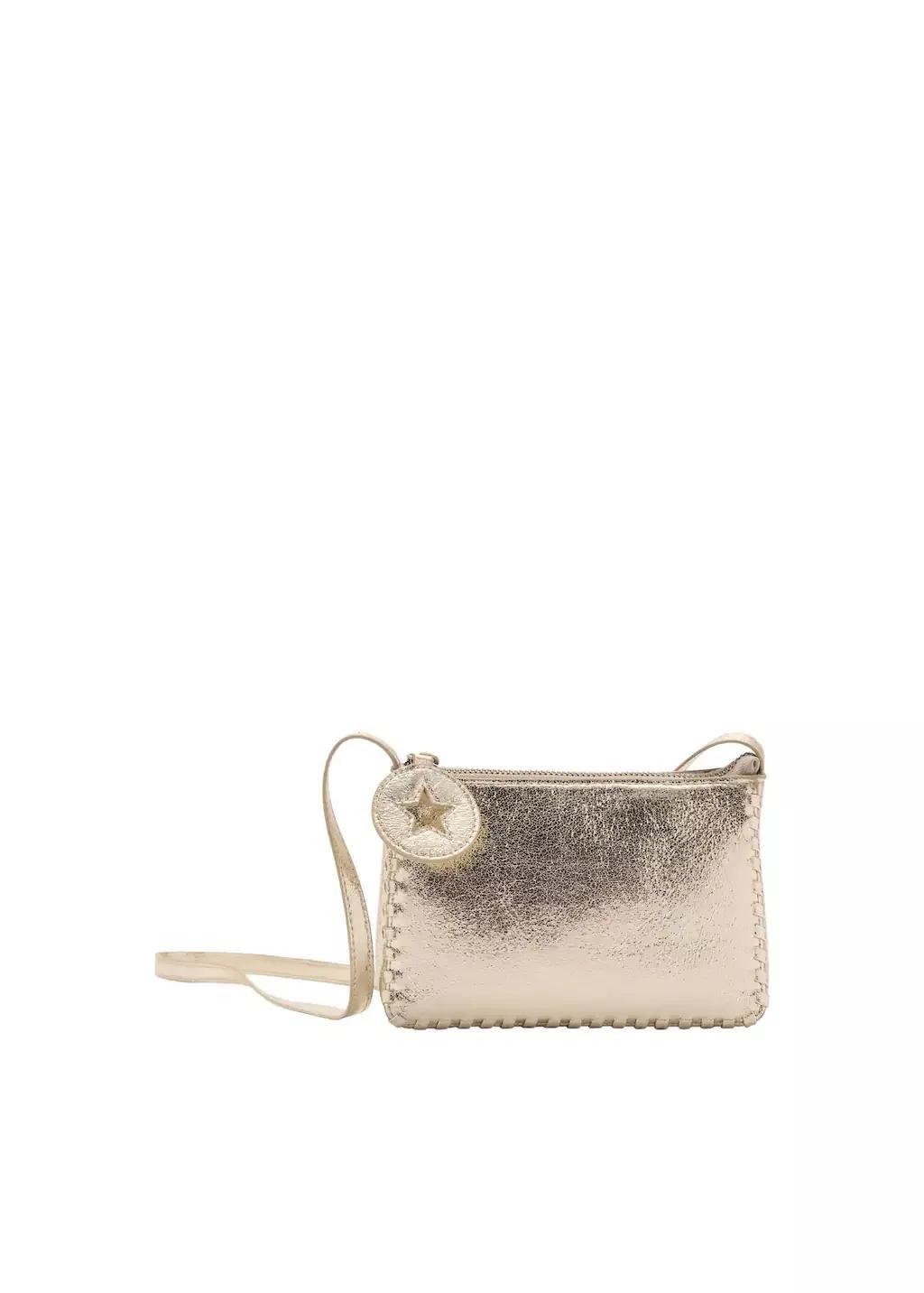 Gold Metallic-Effect Bag, Kids Girl, Gold, large image number 2