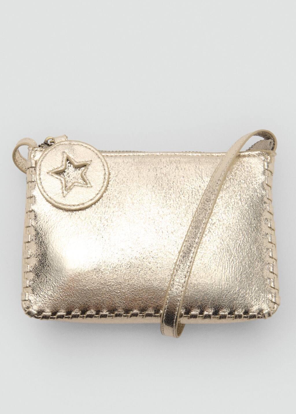 Gold Metallic-Effect Bag, Kids Girl, Gold, large image number 3