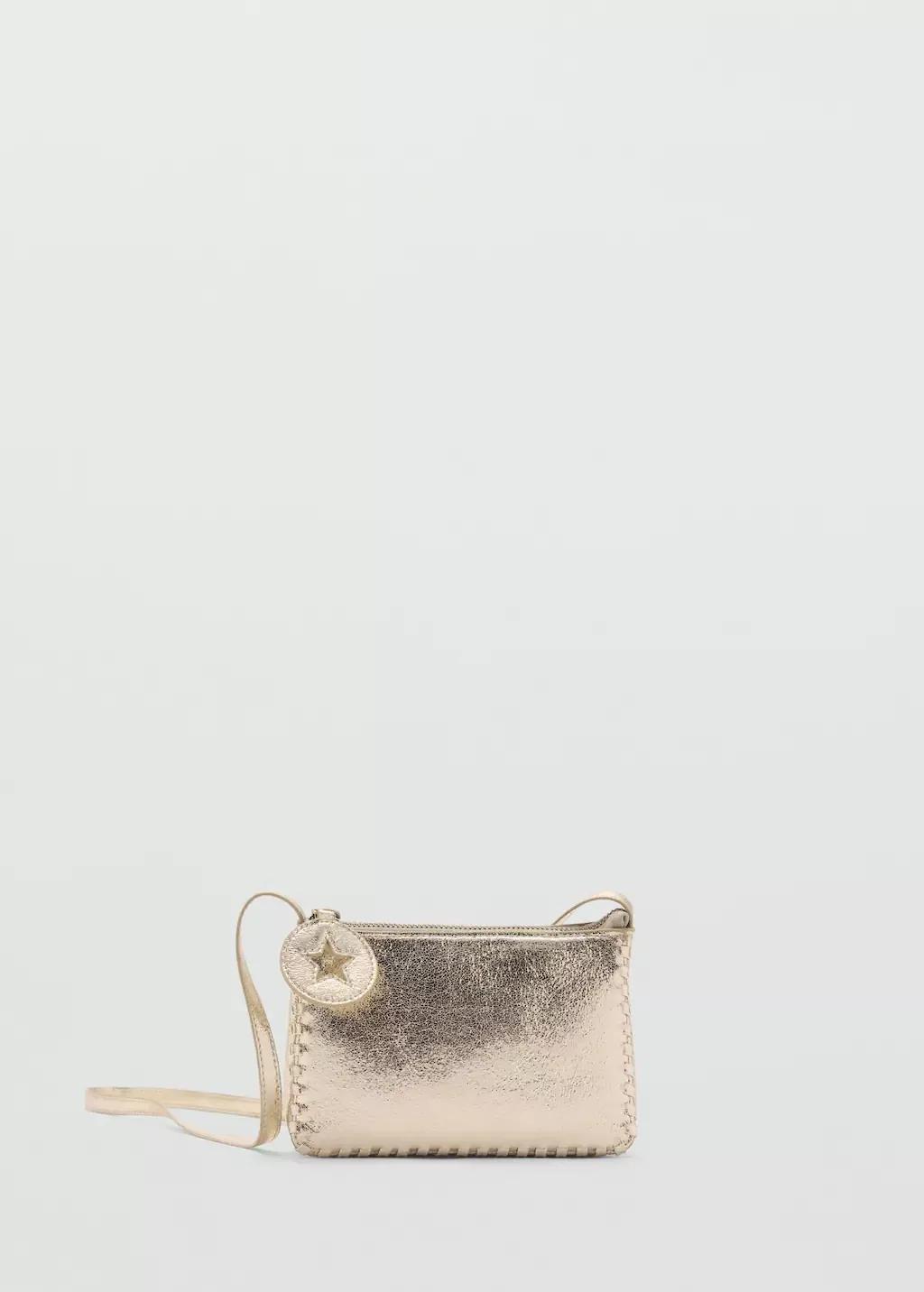 Gold Metallic-Effect Bag, Kids Girl, Gold, large image number 4