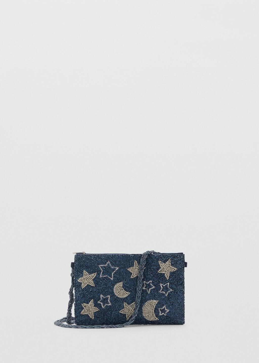Navy Beaded Bag, Kids Girl, Navy, large image number 4