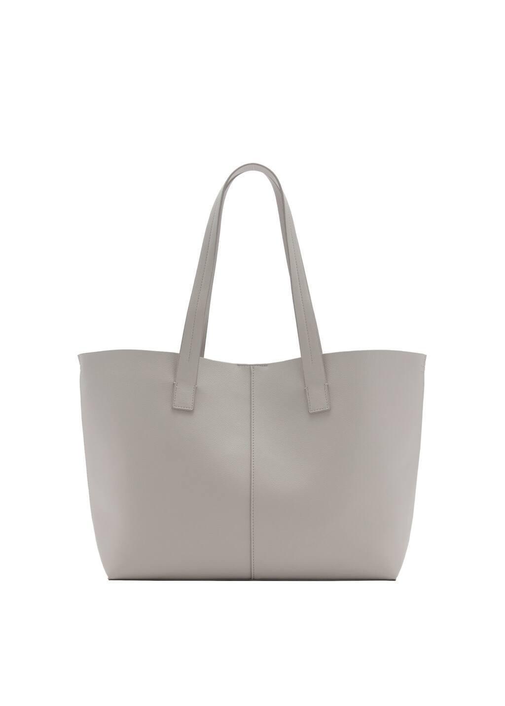 White Shopper Bag With Double Handle, Natural White, large image number 2