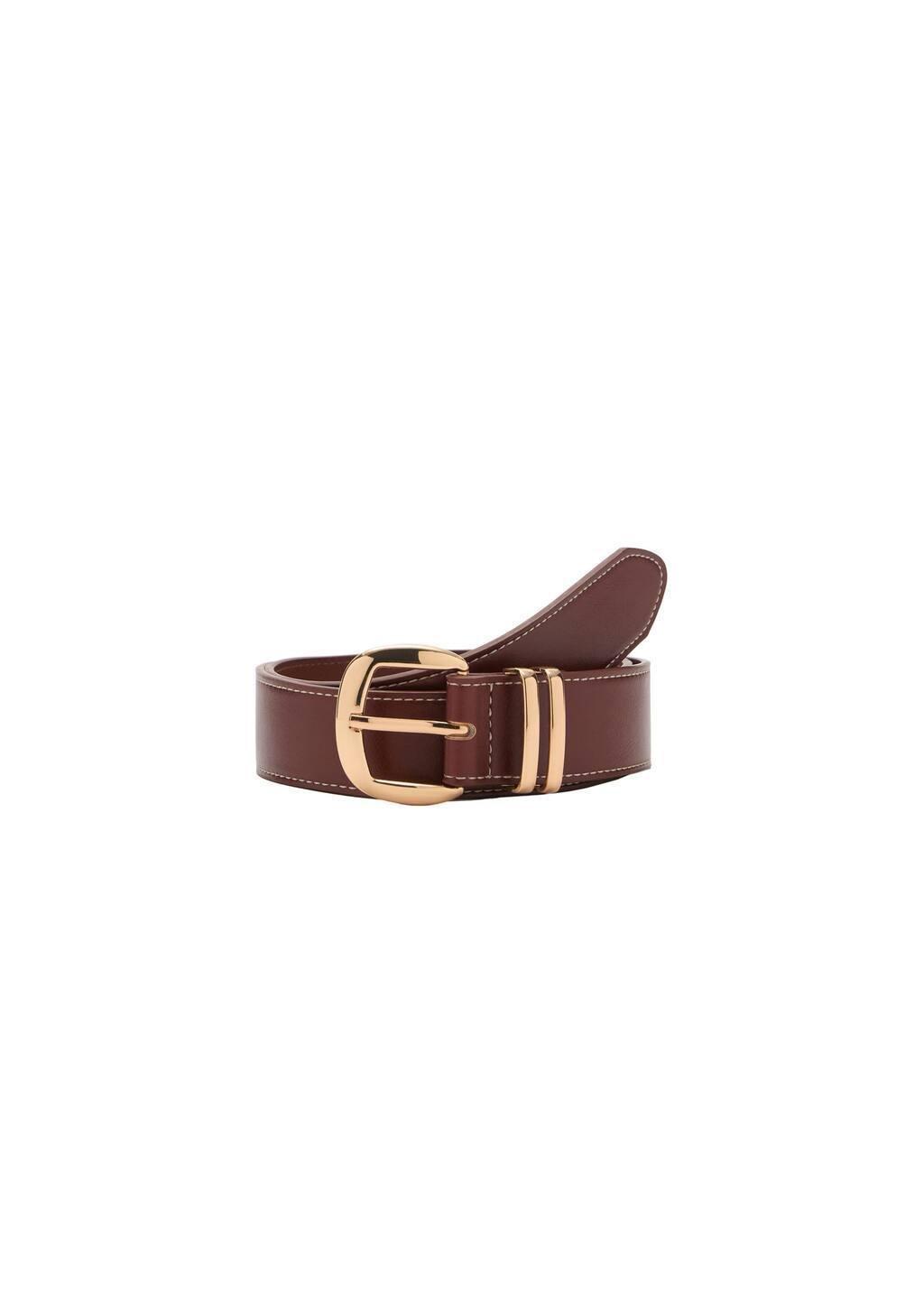 Brown Metal Buckle Belt, , large image number 2