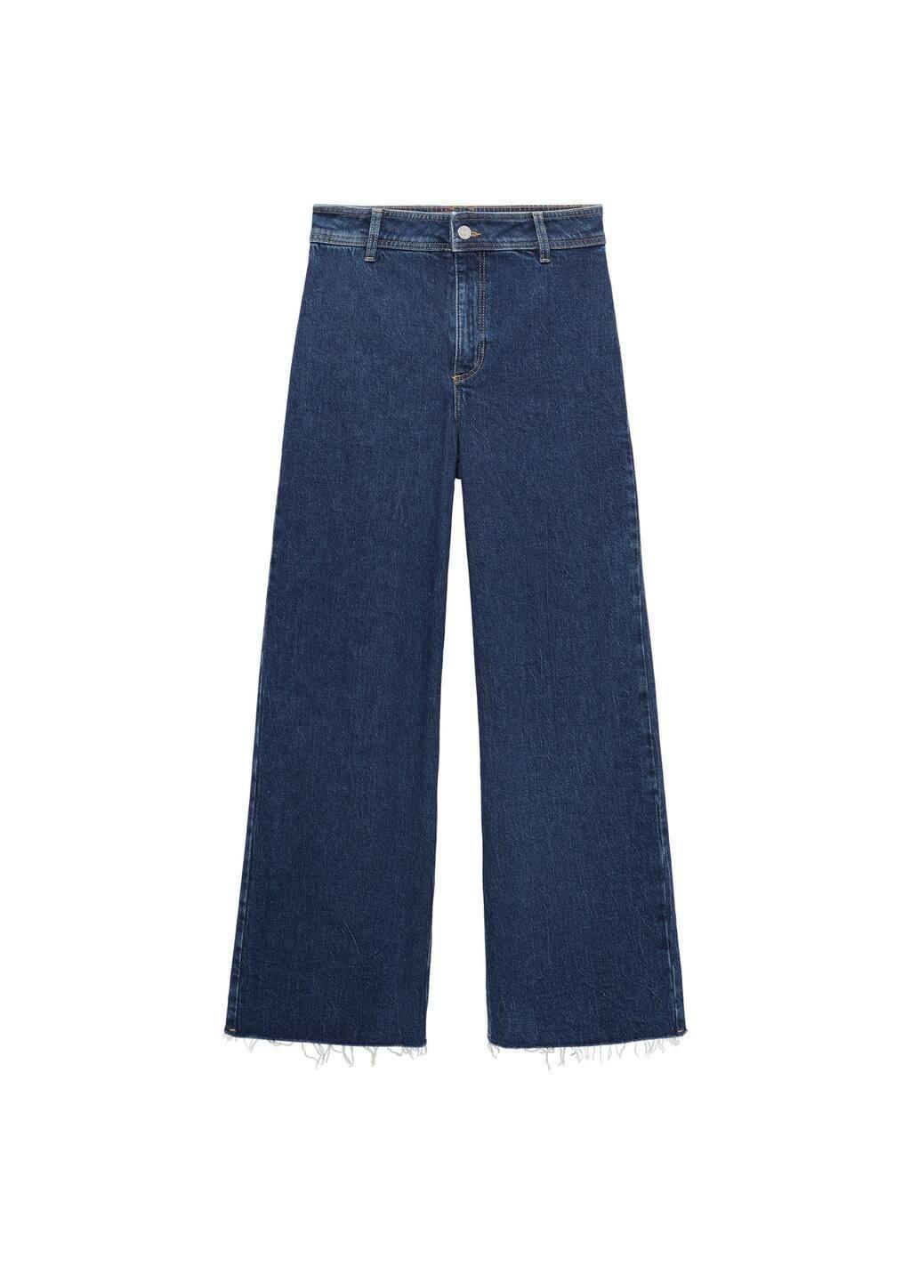 Blue High-Waisted Culotte Jeans Catherin, , large image number 2
