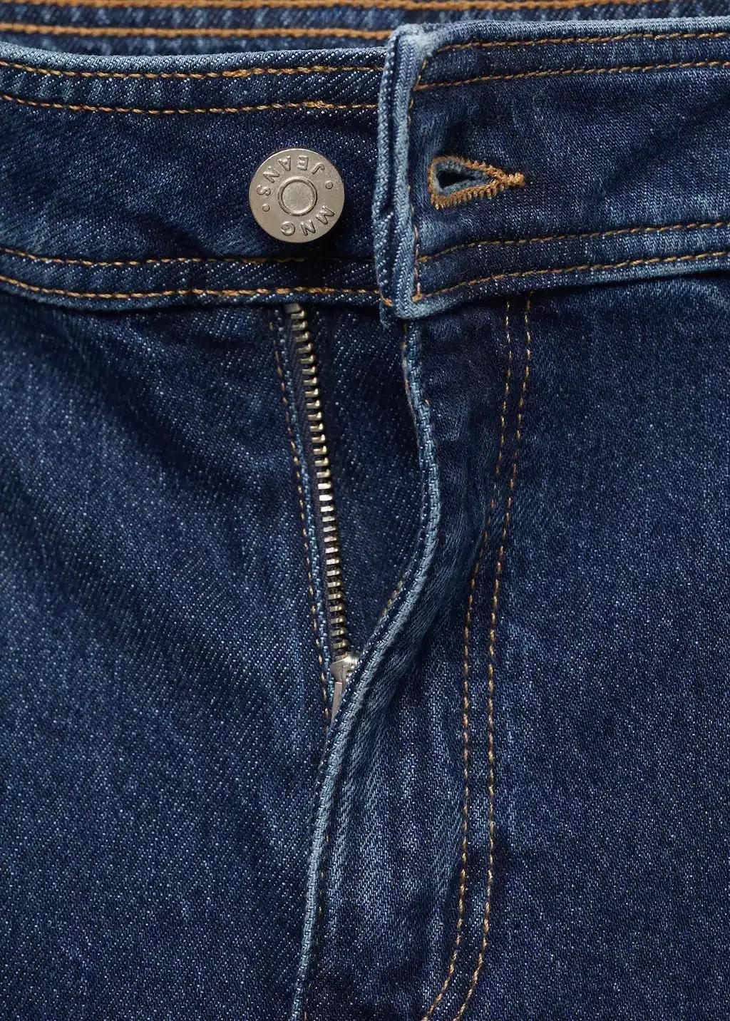 Blue High-Waisted Culotte Jeans Catherin, , large image number 6