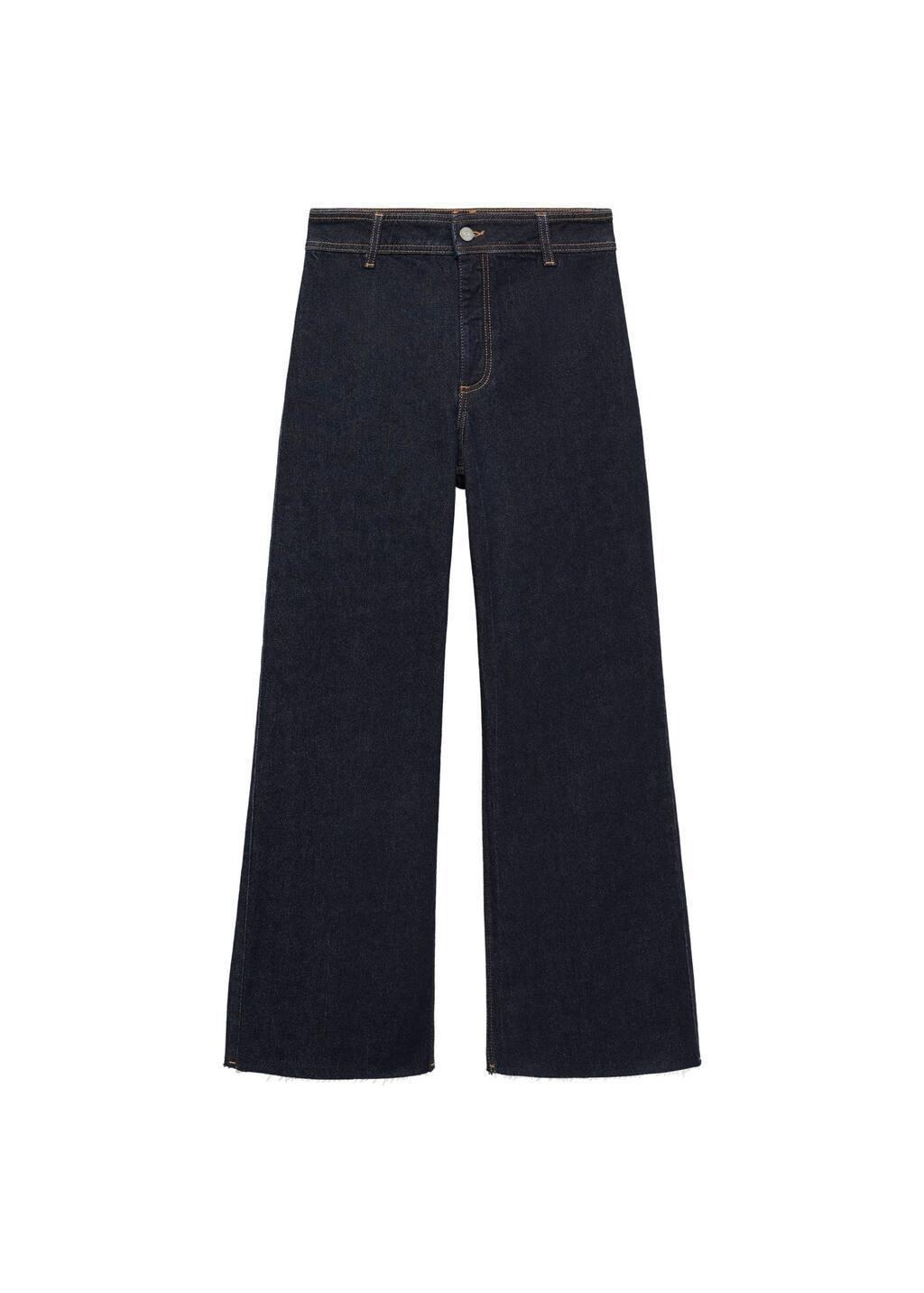 Blue Catherin Culotte High-Rise Jeans, , large image number 2