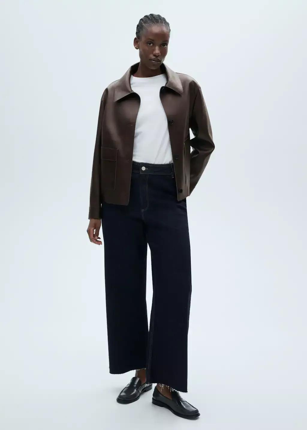 Blue Catherin Culotte High-Rise Jeans, , large image number 5